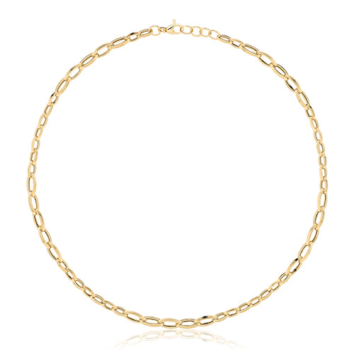 9ct Yellow Gold Hollow Necklace