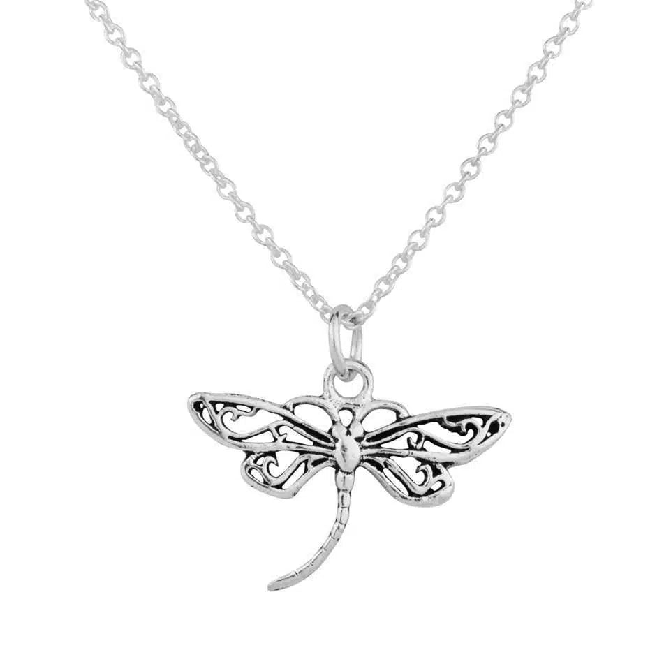 Pretty Dainty Dragonfly Necklace