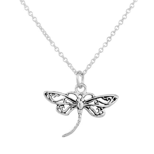 Pretty Dainty Dragonfly Necklace