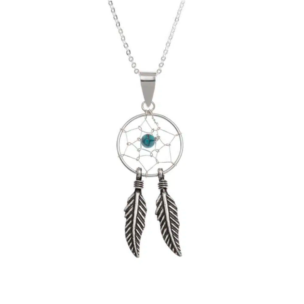 Silver Dreamcatcher Necklace