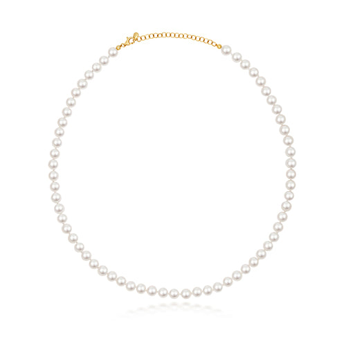 Freshwater Pearl Necklace – 9ct Yellow Gold with 6mm Pearls