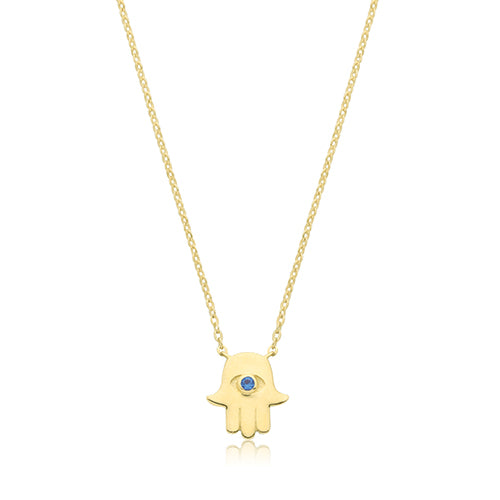 9ct Yellow Gold Hamsa Necklet