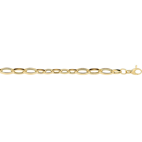 9ct Yellow Gold Hollow Bracelet