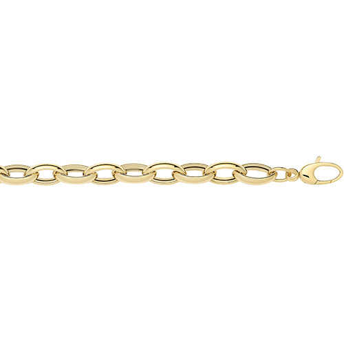 9ct Yellow Gold Hollow Bracelet