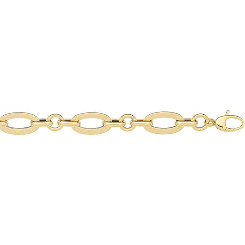 9ct Yellow Gold Hollow Bracelet