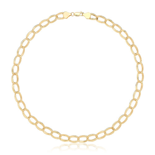 9ct Yellow Gold Double Curb Necklet